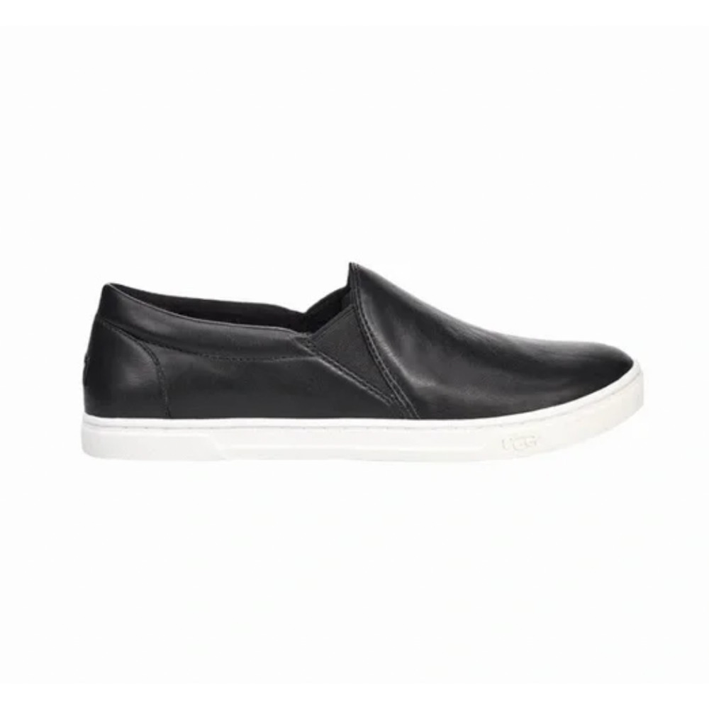 UGG Kitlyn Black Leather Slip On Loafer Shoes Women's 9